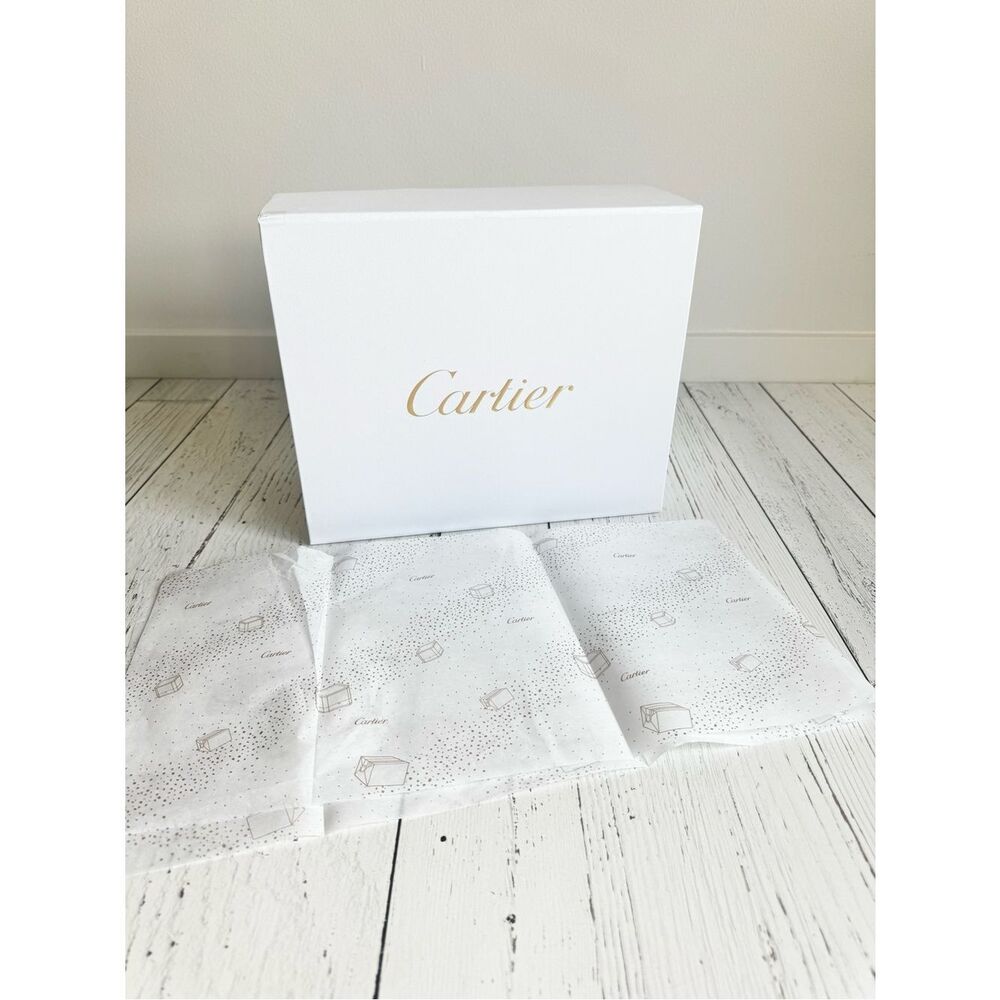 CARTIER - White Cartier Gift Box + Tissue paper